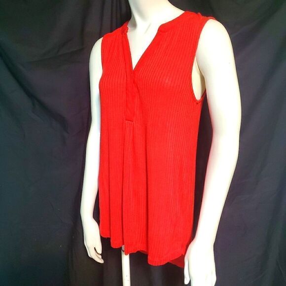 Cupio Red Striped Tank Top (S) - Picture 1 of 6